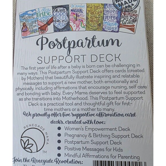 Renegade Mama Postpartum Support Deck – New/Sealed, 52 Cards - Picture 5 of 9